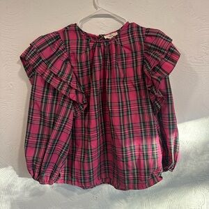 Pink Tartan Top